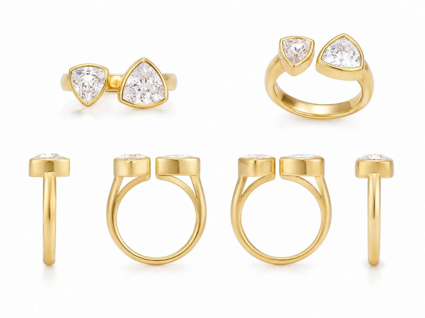 Trillion Toi et Moi Ring