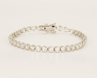 Tennis Rivière Bracelet ⋅ Solid Sterling Silver ⋅ Made in Thailand ⋅ Limited Edition