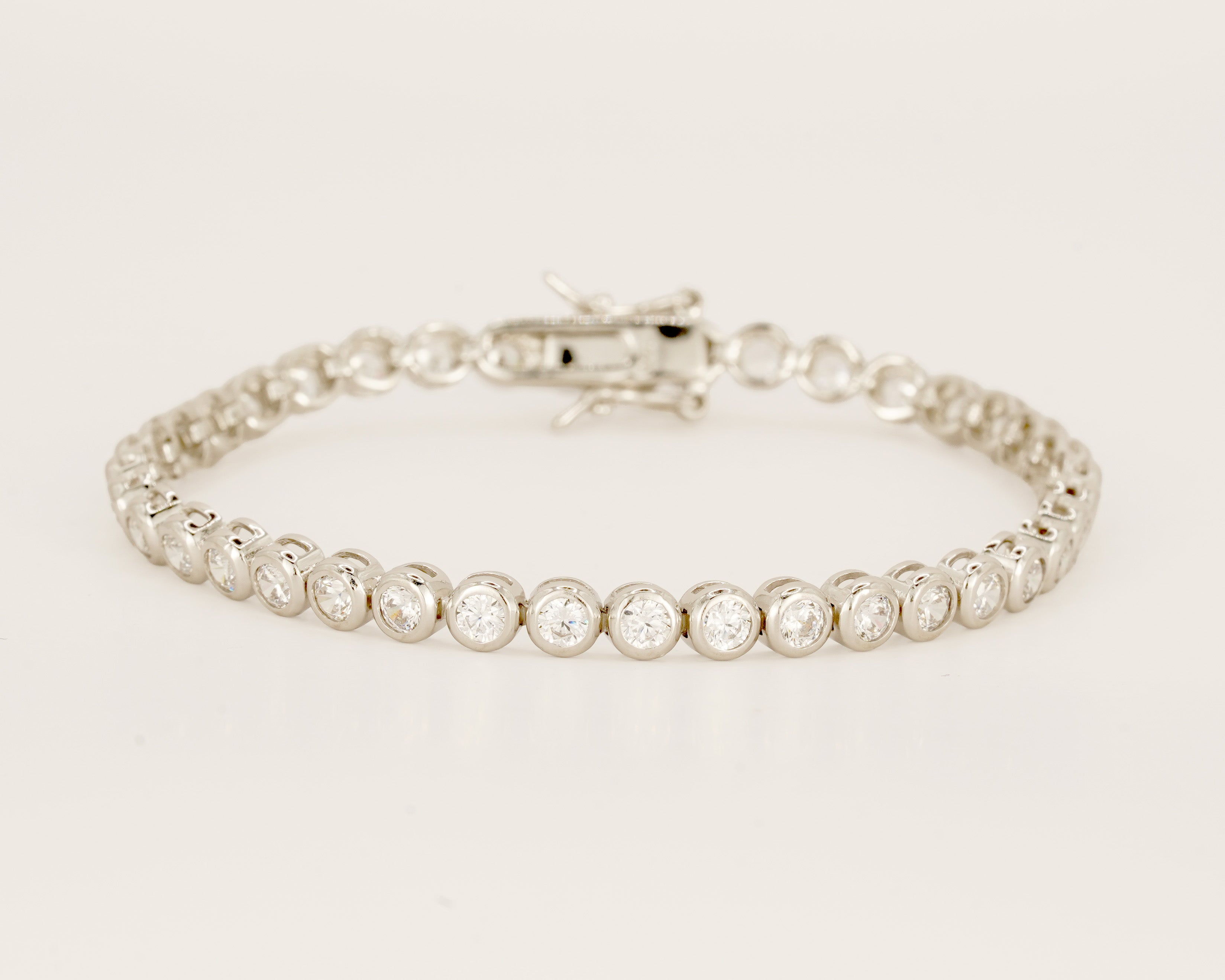 Tennis Rivière Bracelet ⋅ Solid Sterling Silver ⋅ Made in Thailand ⋅ Limited Edition