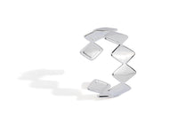 Edgy Silver Bracelet designed by Rebeca Sá