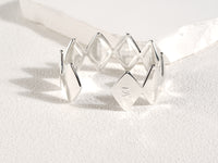 Edgy Silver Bracelet designed by Rebeca Sá