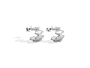Edgy Silver Earrings, designed by Rebeca Sá
