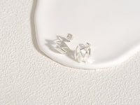 Edgy Silver Earrings, designed by Rebeca Sá