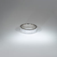 NEW | Sterling Silver Baguette Eternity Ring – Triple Row Brilliants