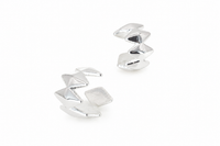 Edgy Earcuffs, Silver, 1 pair, designed by Rebeca Sá