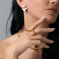 NEW | Open Gold Ring, Adjustable Size