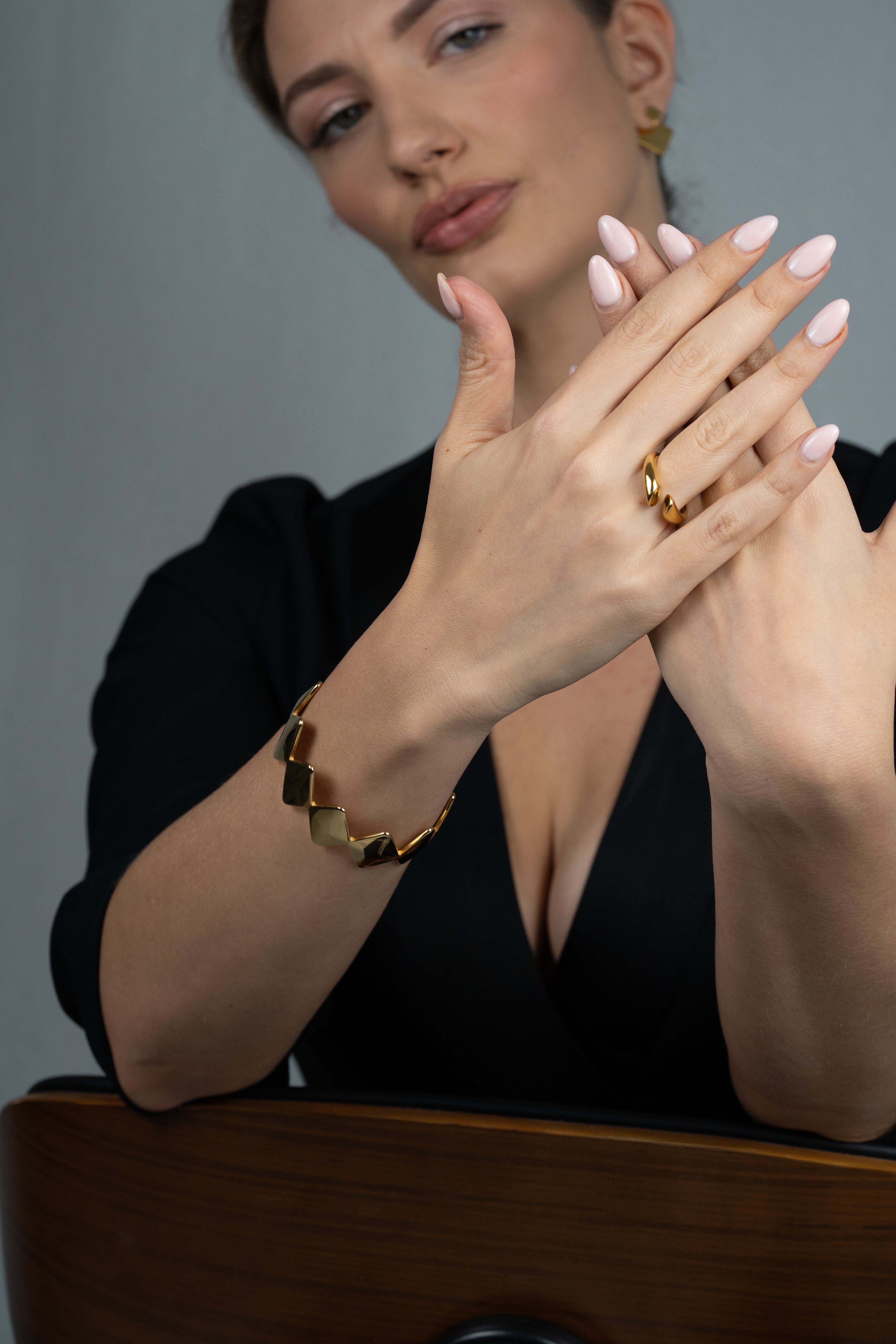 NEW | Open Gold Ring, Adjustable Size