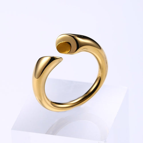 Open Gold Ring, Adjustable Size