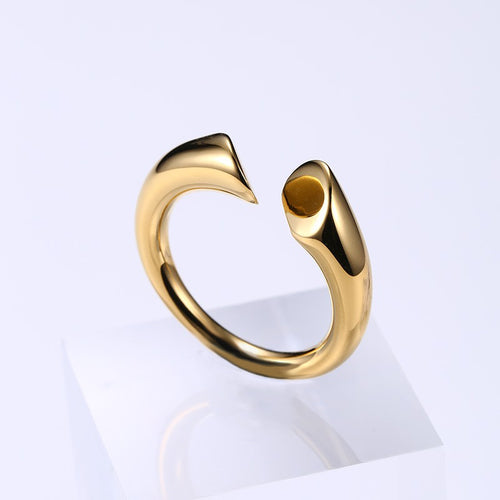 Open Gold Ring, Adjustable Size