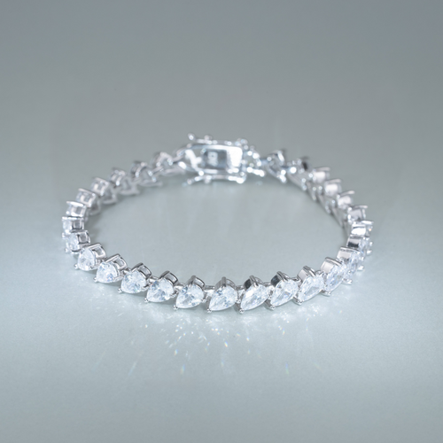 Tennis Rivière Pear Cut Bracelet ⋅ Sterling Silver